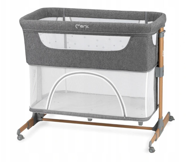 MoMi Smart Bed łóżeczko dostawne 4w1 szare - 1027759 - zdjęcie